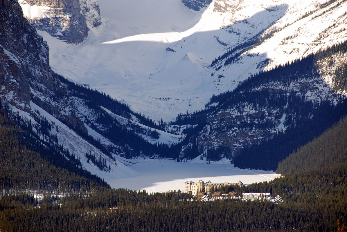 13A Lake Louise and the Chateau Lake Louise From Lake Louise Ski Area Viewing Platform